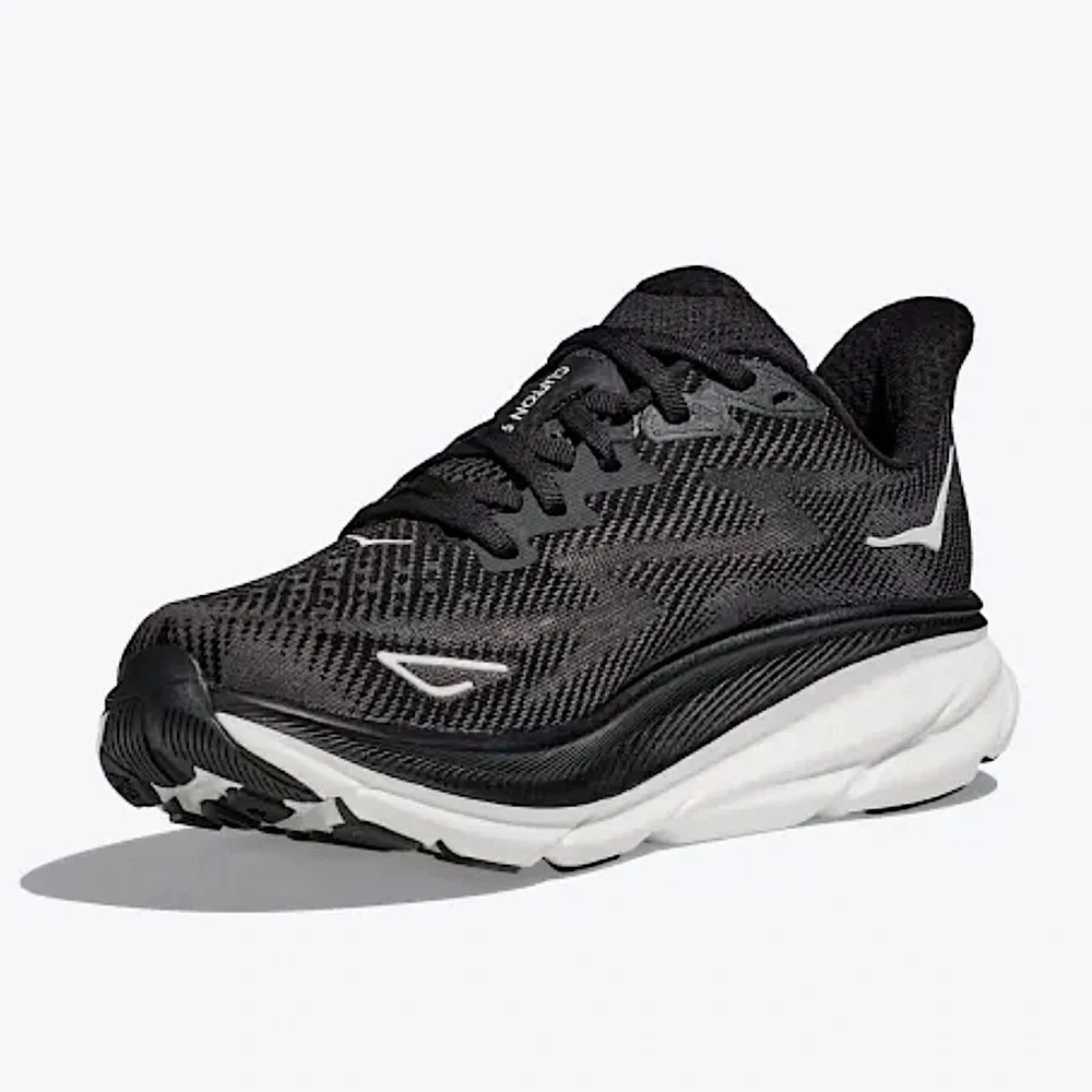 HOKA One One Clifton 9 Sneakers in Black and White - Picture 7 of 16